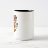 Tasse 2 Couleurs Livre d'écureuil mignon Reading Forêt Animal (Centre)