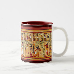Tasse 2 Couleurs Livre égyptien antique des morts