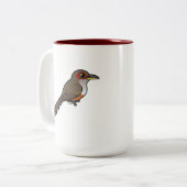Tasse 2 Couleurs Lizard-Cuckoo portoricain Birdorable (Devant gauche)