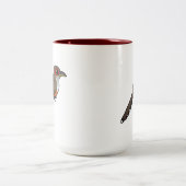Tasse 2 Couleurs Lizard-Cuckoo portoricain Birdorable (Centre)
