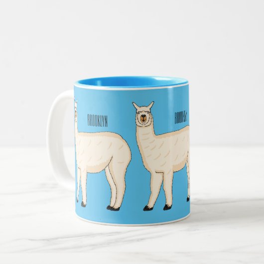 Tasse 2 Couleurs Llama (Devant gauche)