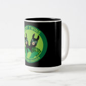 Tasse 2 Couleurs Llama Alpaca Twins (Devant droit)
