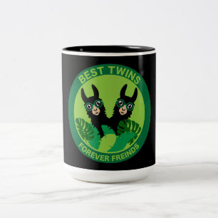 Tasse 2 Couleurs Llama Alpaca Twins