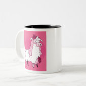 Tasse 2 Couleurs Llama Bride (Devant gauche)