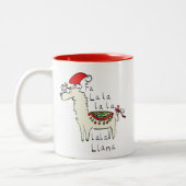 Tasse 2 Couleurs Llama Christmas Enfants mignonne Drôle (Gauche)