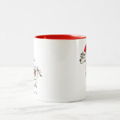 Tasse 2 Couleurs Llama Christmas Enfants mignonne Drôle (Centre)