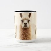 Tasse 2 Couleurs Llama de sable doux avec courant de cactus (Centre)