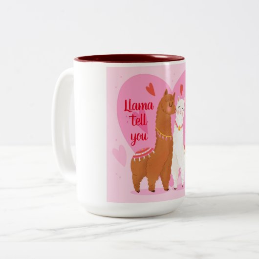 Tasse 2 Couleurs Llama Dites-vous (Devant gauche)