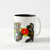 Tasse 2 Couleurs Llama Joy mignon (Devant droit)