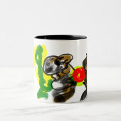 Tasse 2 Couleurs Llama Joy mignon (Centre)