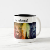Tasse 2 Couleurs Llama noire intense drôle animal (Devant droit)