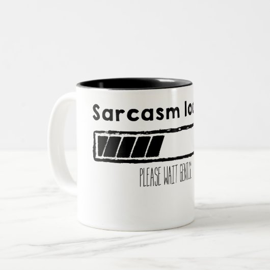 Tasse 2 Couleurs loading sarcasm (black) (Devant gauche)