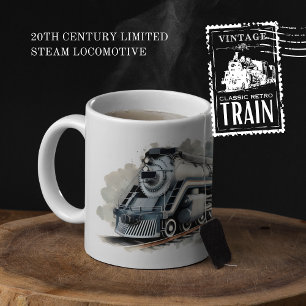 Tasse 2 Couleurs Locomotive à vapeur puissante du XXe siècle