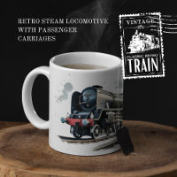 Locomotive À Vapeur Rétro Avec Transport De Passag