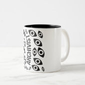 Tasse 2 Couleurs L'Oeil Archiviste Du Vide Motif (Devant droit)