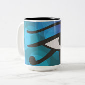 Tasse 2 Couleurs L'oeil de Huros. (Devant gauche)
