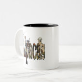 Tasse 2 Couleurs Logo Alpacas Avec Alpacas, (Devant gauche)