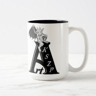 Tasse 2 Couleurs Logo Art KSZP mit Golem Gargoyle