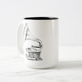 Tasse 2 Couleurs Logo (blanc) (Devant gauche)