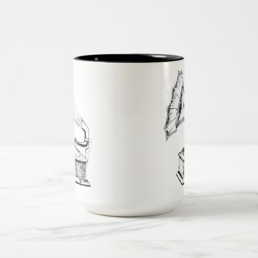 Tasse 2 Couleurs Logo (blanc) (Centre)