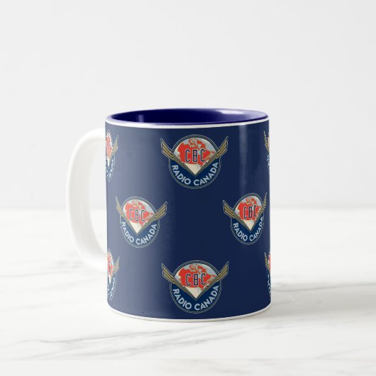 Tasse 2 Couleurs Logo CBC 1940s (Devant gauche)