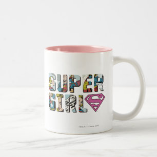 Tasse 2 Couleurs Logo comique de Supergirl