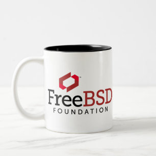 Tasse 2 Couleurs Logo de base de FreeBSD