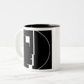 Tasse 2 Couleurs Logo de Bauhaus d'Oskar Schlemmer (Devant gauche)