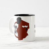 Tasse 2 Couleurs logo de canalisation de chadisrad.com (Devant gauche)