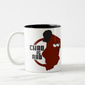 Tasse 2 Couleurs logo de canalisation de chadisrad.com (Gauche)