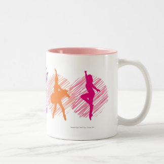 Tasse 2 Couleurs Logo de danseurs de couleur d'académie de danse