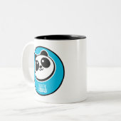 Tasse 2 Couleurs Logo de fournisseurs de panda du peloton | de (Devant gauche)