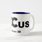 Tasse 2 Couleurs logo de foyer, saison 30 (Devant droit)