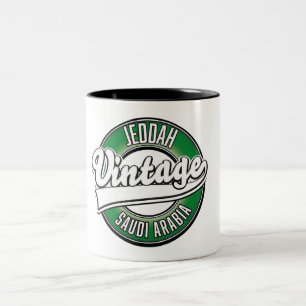 Tasse 2 Couleurs logo de jeddah arabie saoudite