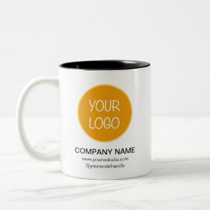 Tasse 2 Couleurs Logo de l'entreprise personnalisée Promotion Busin