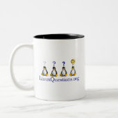 Tasse 2 Couleurs Logo de questions de Linux (Gauche)