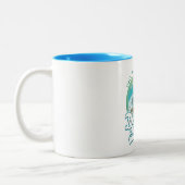 Tasse 2 Couleurs Logo de ski Dolomite Mountain Italie (Gauche)