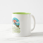Tasse 2 Couleurs Logo de ski Sundance Mountains (Devant droit)