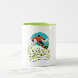 Tasse 2 Couleurs Logo de ski Sundance Mountains