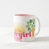 Tasse 2 Couleurs Logo de Supergirl (Devant droit)