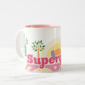 Tasse 2 Couleurs Logo de Supergirl (Devant gauche)