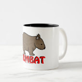 Tasse 2 Couleurs Logo de wombat (Devant droit)