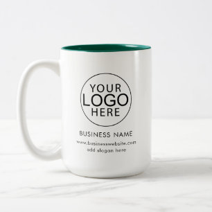 Tasse 2 Couleurs Logo d'entreprise Employés Événement Personnalisé