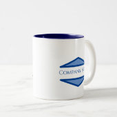 Tasse 2 Couleurs Logo d'entreprise personnalisé (Devant droit)