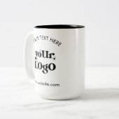 Tasse 2 Couleurs Logo d'entreprise personnalisé (Devant gauche)