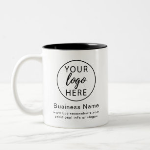 Tasse 2 Couleurs Logo d'entreprise personnalisé professionnel