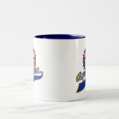 Tasse 2 Couleurs Logo d'équipe de Deplorables (Centre)