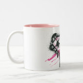 Tasse 2 Couleurs Logo des Coeurs Supergirl (Gauche)
