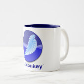 Tasse 2 Couleurs Logo des textes de SeaMonkey (Devant droit)