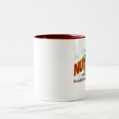 Tasse 2 Couleurs logo d'homme d'écrou (Centre)
